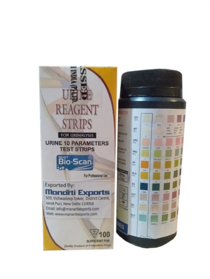 Ketone Reagent 10 Parameter Urine Test Strips (Pack of 100)
